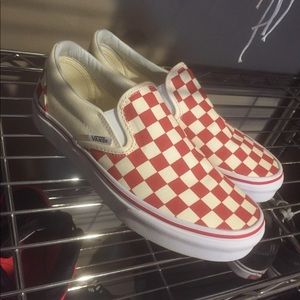 VANS red and white checkered